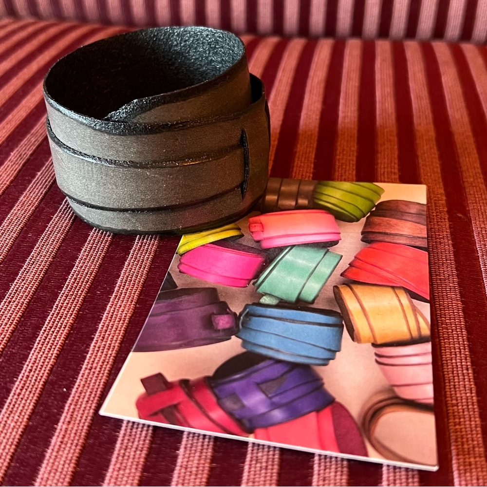 NWOT, new, FEHU Canadian leather cuff. Bracelet